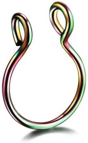 Nasenring Edelstahl, Septum Piercing Clip, Unisex - Bild 1