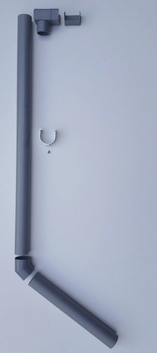 Halls Fallrohr-Set für Popular Gewächshäuser, Schwarz, 57 cm - Bild 3