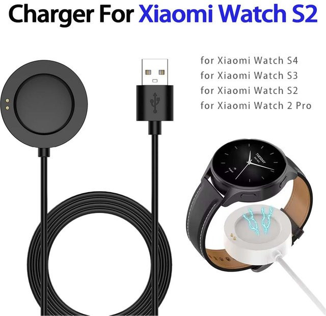 Xiaomi Ladegerät, USB, Schwarz, Smartwatch Ersatzadapter - Bild 1