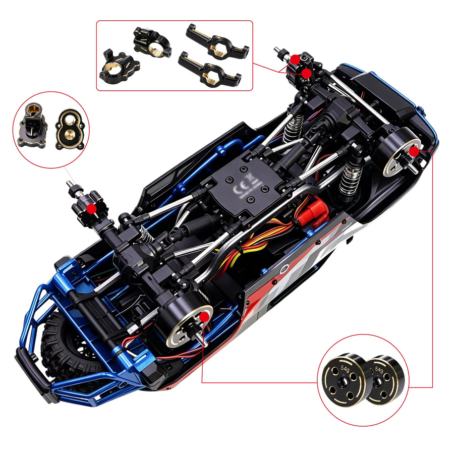 MJX Hyper Go H18P RC-Teil, 1:18, Schwarz, Metall, Zubehör - Bild 6