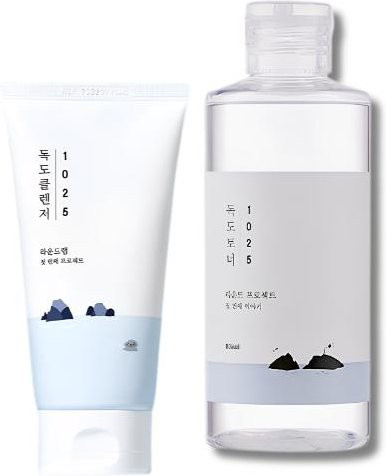 RoundLab Dokdo Cleanser Gel und Toner Set, 350 ml, Gesichtspflege - Bild 1