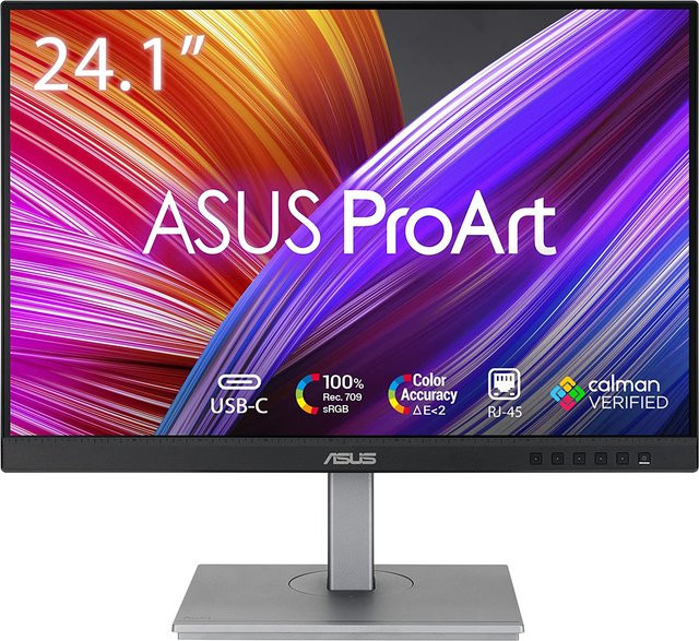 ASUS ProArt PA248CNV LED-Monitor in Schwarz/Silber mit 24,1 Zoll IPS-Display, WUXGA Auflösung, 75 Hz und USB-C Anschluss - Bild 1