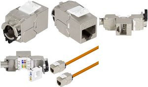 LogiLink Keystone Modul Set Kat.6A Klasse EA geschirmt silver NK4064 - Bild 1