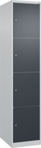 C+P Schließfachschrank Classic PLUS mit 1 Abteil in Anthrazitgrau und Lichtgrau, H x B x T: 185 x 40 x 50 cm - Bild 1