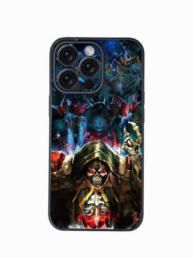 Overlord-D A-Anime Handyhülle für iPhone 12 bis 16 Pro Max Plus in Schwarz als Softshell-Schutz - Bild 3