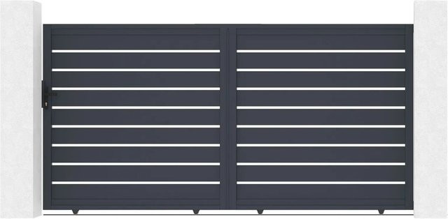 Casanoov Elektrisches Schiebetor Vogel in Anthrazit mit Schiebetorantrieb Ranger C300 aus Aluminium, B/H: 350 x 180 cm - Bild 1