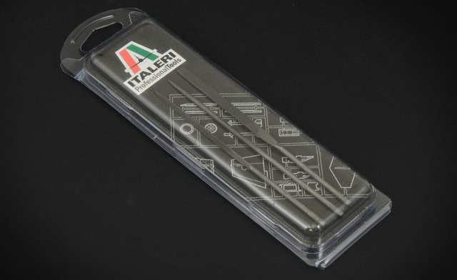 Italeri Mini-Diamandfeilen-Set, 3-teiliges Set, Metall, Grau - Bild 1