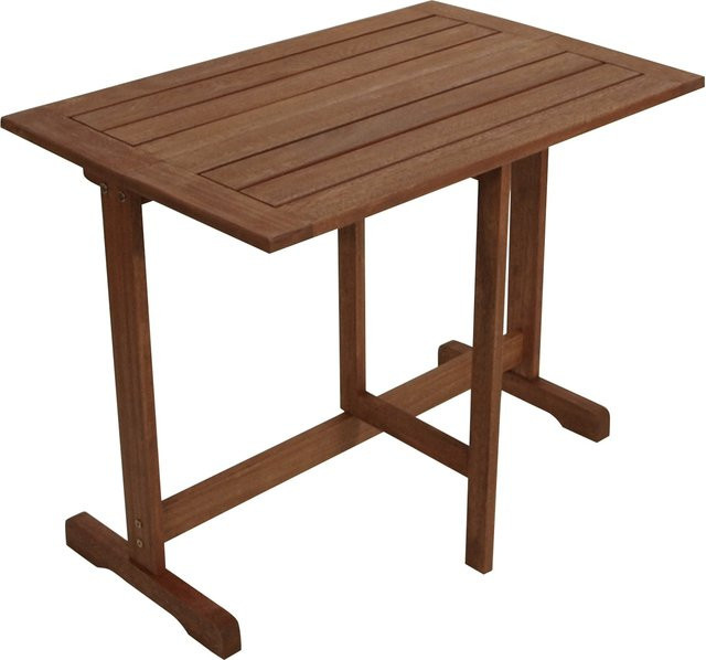 DEGAMO Klappentisch PORTO aus Eukalyptusholz, braun, B: 90 cm, T: 60 cm - Bild 1