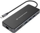 Conceptronic DONN15G Dockingstation in Grau mit USB-C 3,2 Gen 1, 2 x HDMI, VGA und GigE Ethernet/LAN für 4K UHD - Bild 1