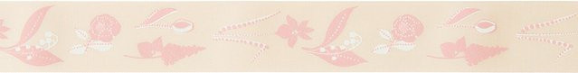 Rico Design Paper Poetry Taftband Blumenwiese in Orange - Bild 1