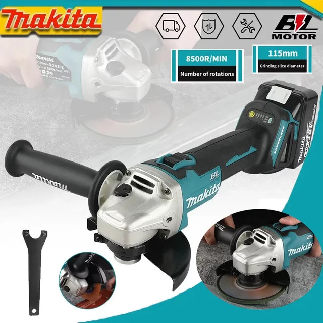 Makita DGA506 LXT 18V Akku-Winkelschleifer mit bürstenlosem Motor für 125 mm Scheiben - Bild 1