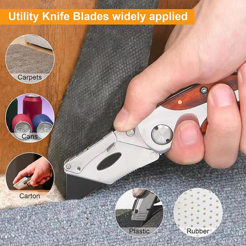 TCraft Ersatzklingen Set für 18mm Snap-Off Utility Messer aus Edelstahl in Silber - Bild 4