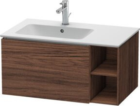 Duravit L-Cube Waschtischunterschrank in Nussbaum Dunkel, Wandhängend, B/H/T: 82 x 48,1 x 40 cm - Bild 1
