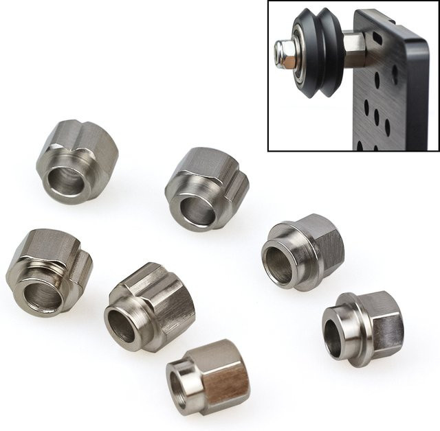 Openbuilds Exzenter-Abstandshalter Set in Silber, 20 Stück mit 5 mm Bohrung für 3D-Drucker-Teile und V-Nut-Profile - Bild 1