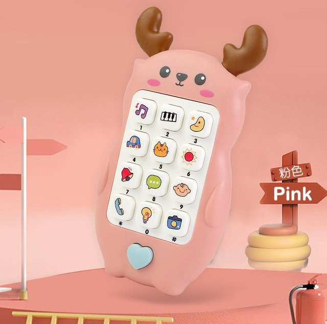 Binchi Outdoor Product Baby Telefon Spielzeug, mit Musik und Sound, mit Beißring, ab 3 Jahre - Bild 1
