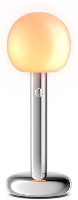 Tobias Grau Fire LED-Akkuleuchte Polished in Grau mit Glas und Aluminium, dimmbar und mit Timer - Bild 1