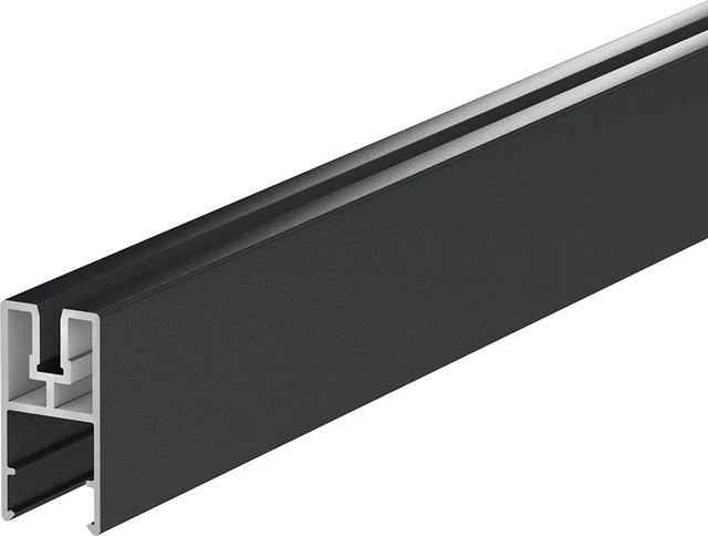 ZacAlu Aufsatzleiste für Alupanel in Anthrazit mit 190 mm Länge und Aufnahme für 2 mm bis 4 mm Materialstärke - Bild 1