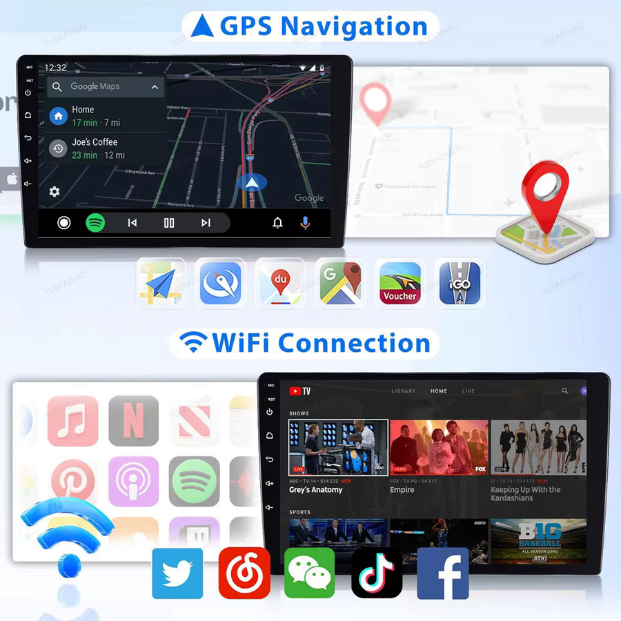 Android 16 Autoradio für Chevrolet Orlando (2009-2018) mit QLED Display, GPS, 4G LTE, 5G und WIFI in Schwarz - Bild 5