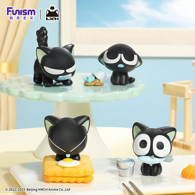 FUNISM LUO XiaoHei Tägliche Serie Kleine Partikel Blind Box Anime Figuren in Multicolor als Sammelmodell und Desktop Ornament - Bild 1