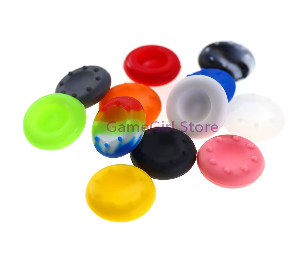 10 Stück Anti-Rutsch Silikon Joystick Kappen von OCGAME in Blau und Multicolour für Xbox, PlayStation und Nintendo Switch Controller - Bild 1