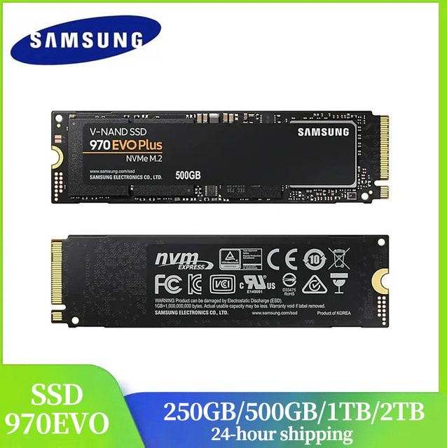 Samsung 970 EVO Plus NVMe M.2 2280 SSD Internes Solid-State-Laufwerk PCIe 3.0 x4 2 TB in Schwarz - Bild 1