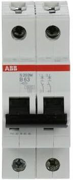 ABB S202M-B63 Leitungsschutzschalter 63A 400V 2CDS272001R0635 - Bild 1
