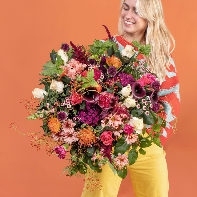 BLUME2000 Bouquet Herbst orange purple multicolour Größe L - Bild 1