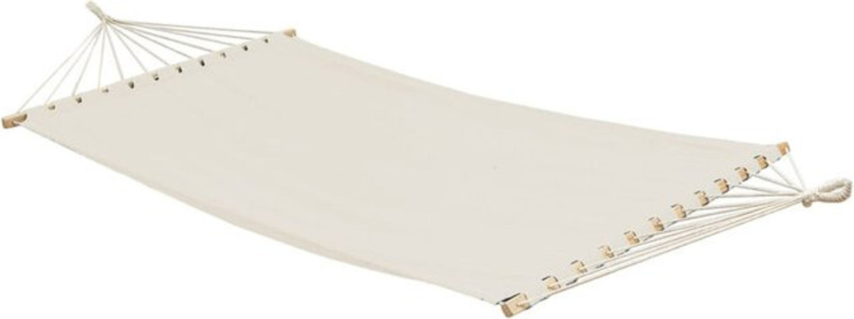 Amanka XXL Hängematte für 2 Personen aus Baumwolle in Beige, B/T: 285 x 120 cm - Bild 1