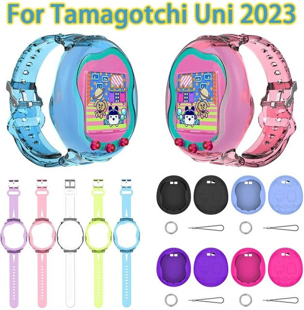 Shunmaii Weiches Armband für Tamagotchi Uni in Lila, Verstellbare Sport-Schutzhülle, Schweißfest und Kratzfest - Bild 1