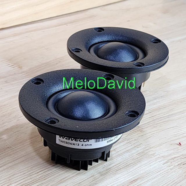 Wavecor TW030WA13 HIFI Seidenkuppel-Neodym-Hochtöner, 2 Stück, Schwarz - Bild 1