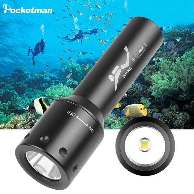 POCKETMAN Superhelle Unterwasser-Taschenlampe als wasserdichtes Tauchlicht mit hoher Lumen-Leistung - Bild 1