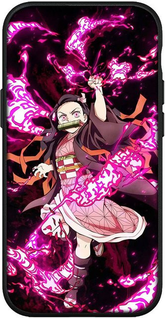 Handyhülle Anime Dämon Slayer Tanjirou Nezuko für Xiaomi Redmi Note 13 12 11 Pro Max und iPhone 14 15 Serie in Schwarz und Multicolour - Bild 1