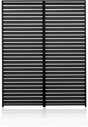Mr. GARDENER Pergola-Lamellenwand Basic 88 aus Aluminium in Anthrazit-Schwarz, B/T/H: 232 x 230 x 5,5 cm - Bild 1