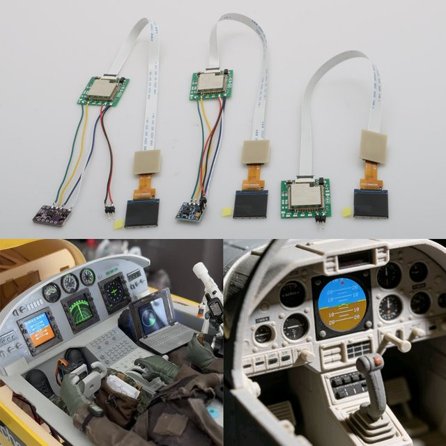 SHUAICHI RC Flugzeug Flugsimulator Cockpit Instrumententafel, 1 Stück - Bild 1