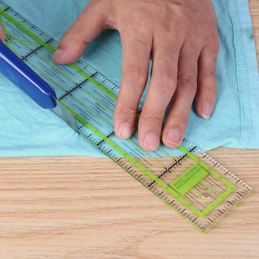JAY HOME Patchwork Nähen Set mit 45mm Rotationsschneider, 5 Ersatzklingen und Schneidematte für präzises Quilten und Handwerk - Bild 2