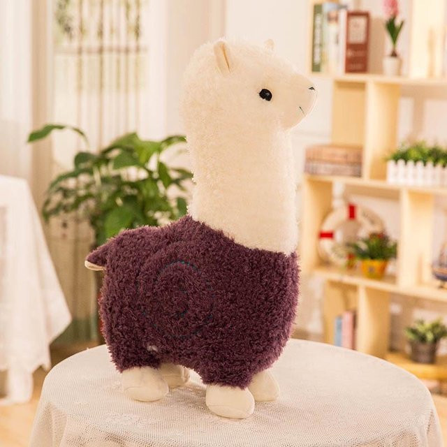 Linyi toy Alpaka Plüschtier, violett, 28cm - Bild 1