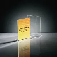 Sigel Tischaufsteller gerade DIN A6 transparent aus Kunststoff - Bild 1