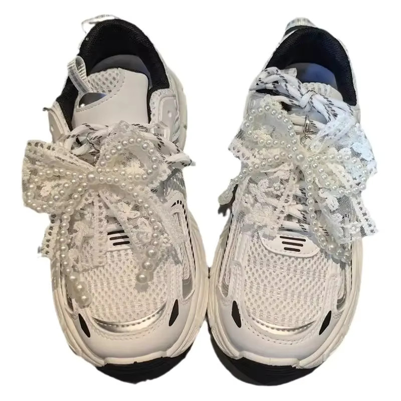 SMATLELF Charms für Sneakers, Spitze, Perlenschleife, Schnürsenkel - Bild 3