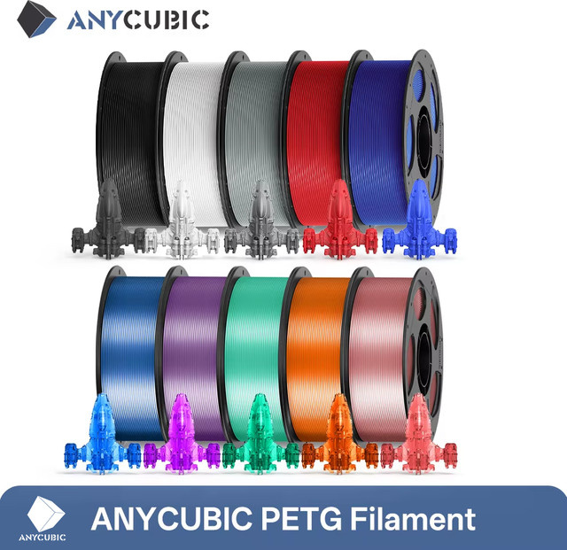 Anycubic PETG Filament Mehrfarbig Beige 1,75 mm 5 kg für FDM 3D Drucker - Bild 1