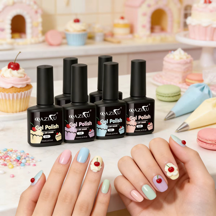 QAZIXU Gel-Nagellack-Set, Glänzend, Unisex - Bild 3