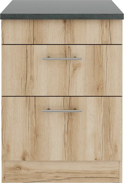 OPTIFIT Livorno290 Küchen-Unterschrank in Wildeiche Nachbildung, Breite: 60 cm - Bild 1