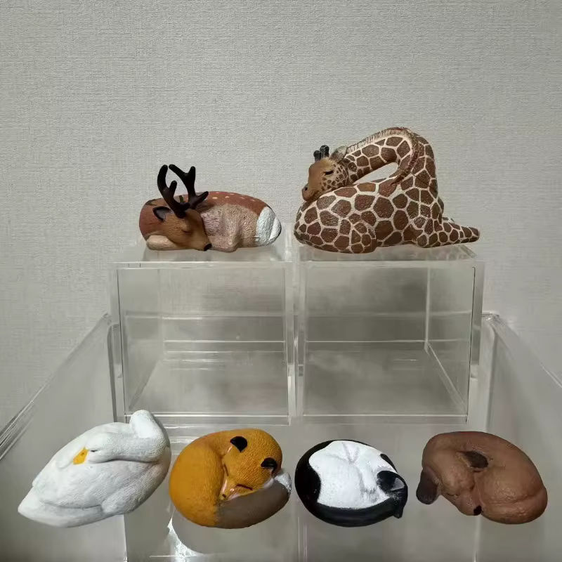 Bandai Zoo Schlafende Tiere Serie Gashapon Spielzeug Figuren aus Kunstharz und Kunststoff, mehrfarbig - Bild 2