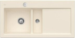 Villeroy & Boch Subway 60 Flat Spüle, flächenbündig, Keramik, links, ivory/beige, Breite: 60 cm - Bild 1