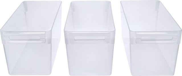 SILVERCREST Kühlschrank-Organizer 3er Set, transparent, 5 l pro Behälter, stapelbar und spülmaschinenfest - Bild 1