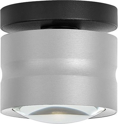 Elements Mika 70625 LED-Deckenleuchte aus Aluminium in Silber, rund, warmweiß (2700K) - Bild 1