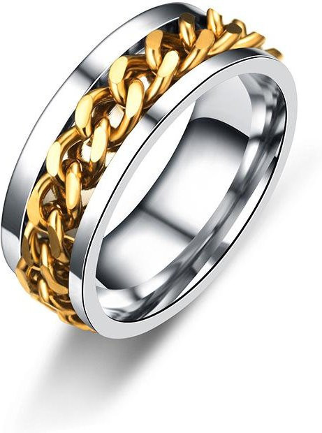 Spinner Ring Edelstahl, 8 mm, Unisex - Bild 1