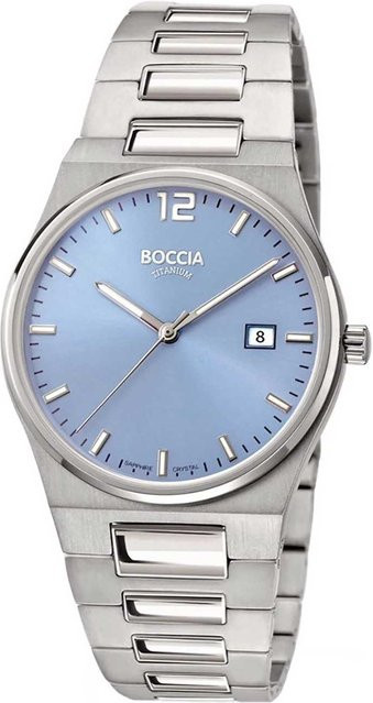 Boccia Damenuhr, Quarz, Titanium, Saphirglas, 33 mm, Blau, 5 ATM - Bild 1