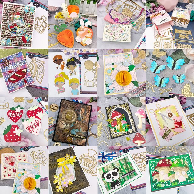 Alinacutle Weihnachts-Süßigkeitenbox Metall-Stanzform für Scrapbooking und Bastelarbeiten März 2026 Edition - Bild 1