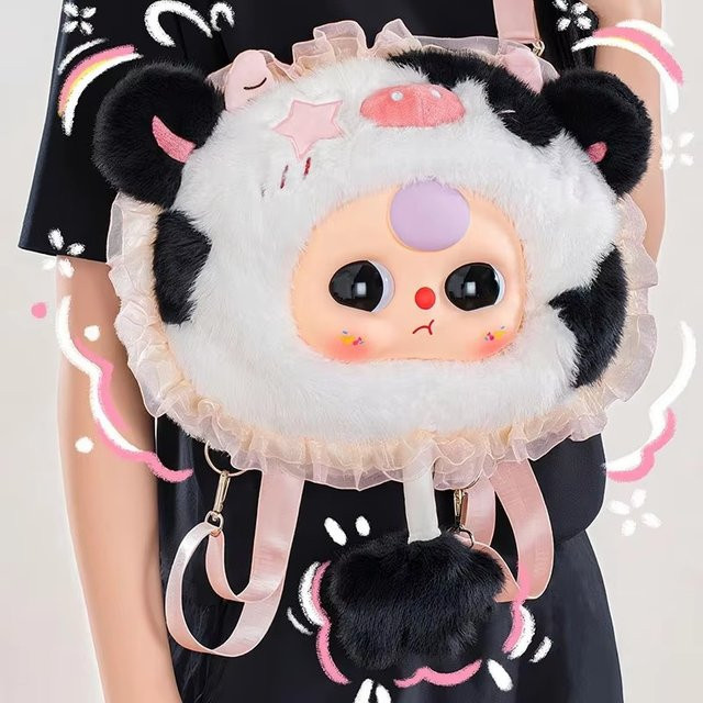 Baby Three Fairy Tale World Big Head Rucksack Vinyl Plüsch Blind Box, Niedliche Puppe, Einzelfigur - Bild 1