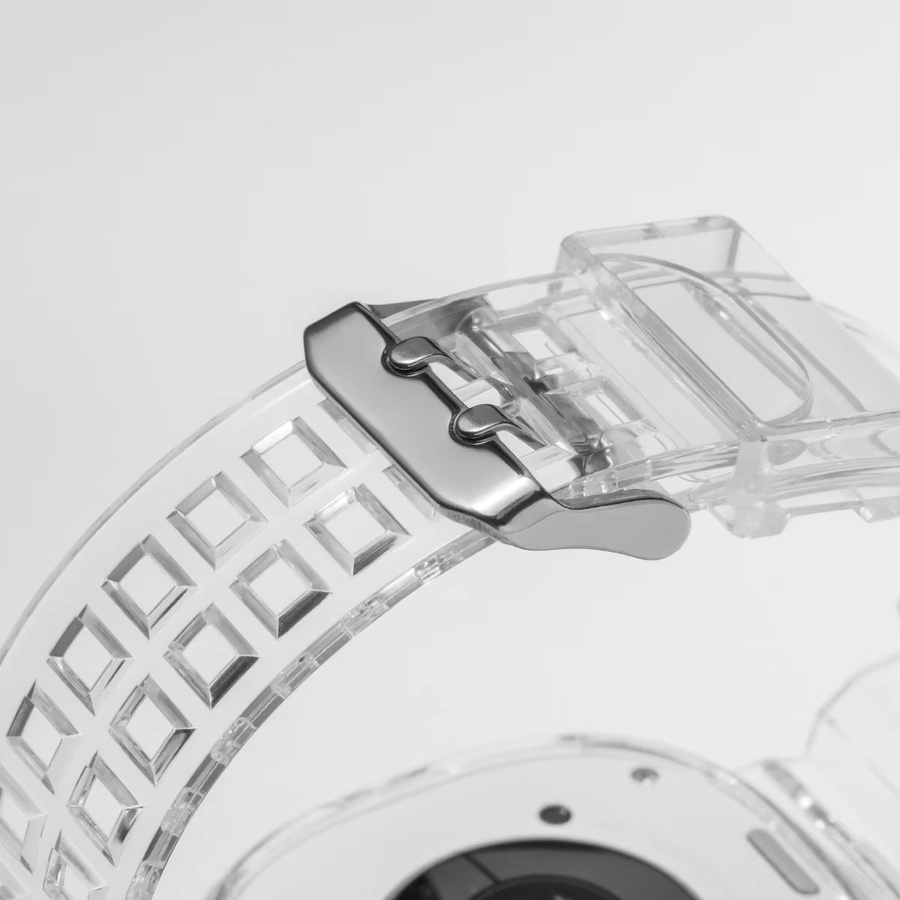 CAOWTAN Uhrenarmband und Hülle für Samsung Galaxy Watch 8, Kunststoff, Weiß - Bild 2